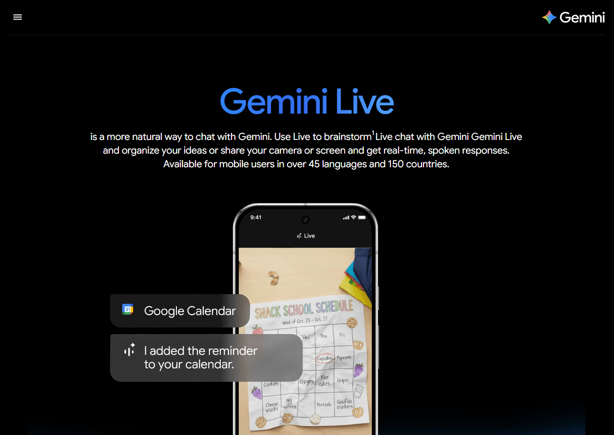 Gemini Live – AI Learning Assistant