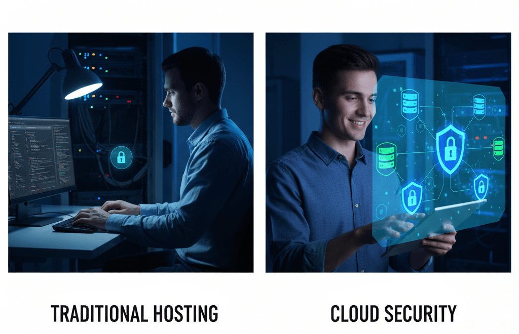Hosting vs. Cloud Security Comparison