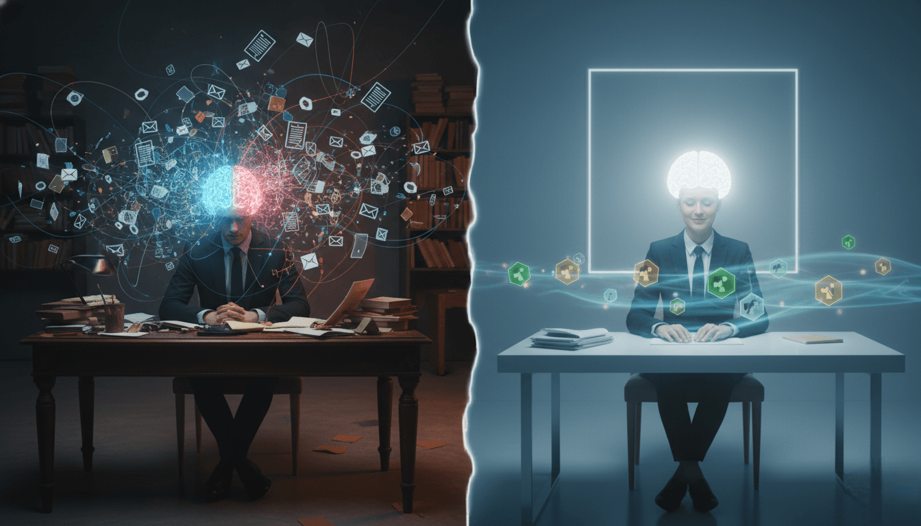 Mental Overload vs Focused Clarity