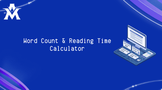 Word Count & Reading Time Calculator